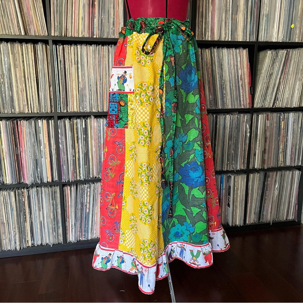 When the Circus comes to Town patchwork clown skirt ❤️💛💚💙